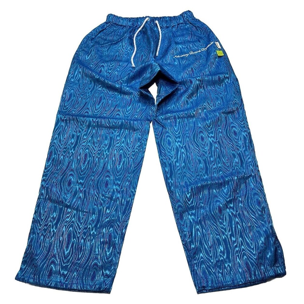 NWT Advisory Board Crystals ABC Moire Lounge Pants FW23 Size XL Blue